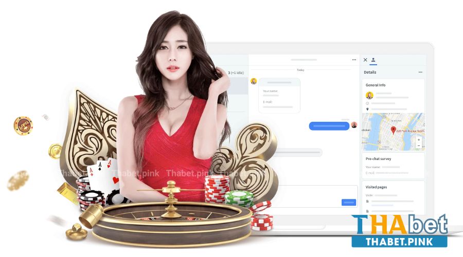 Công cụ live chat giúp người chơi liên hệ với THABET